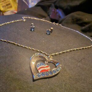 Jewelry - silver, blue & red